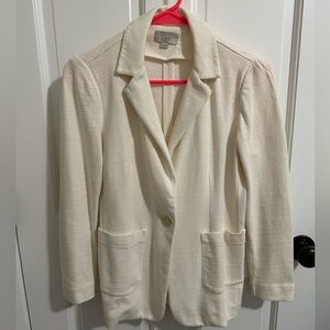 Loft sweatshirt material blazer